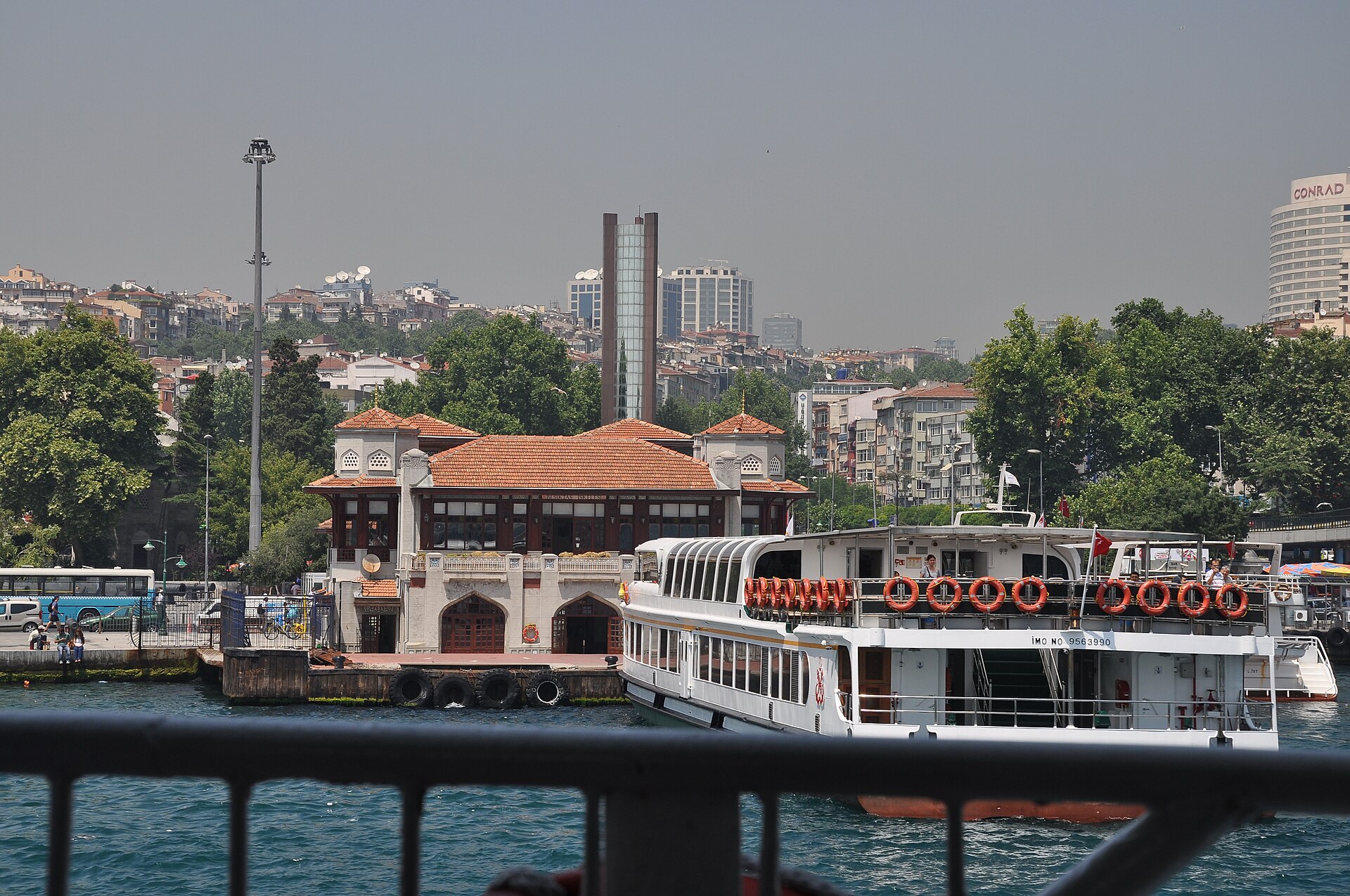 A ferry on the Golden Horn off Kasımpaşa, where the waterfront roads are fine and the backstreets are not the point