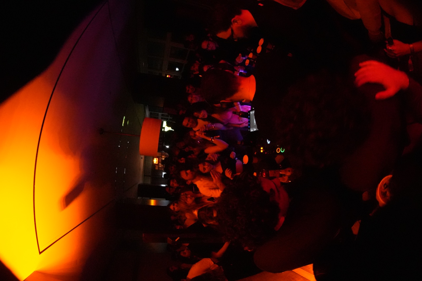 Crowd at the Valentines party